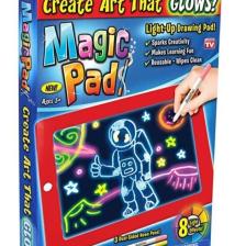 Magi Toptan Magic Pad Çocuk Eğitici Sihirli Işıklı Kalemli Öğretici Pili Pad