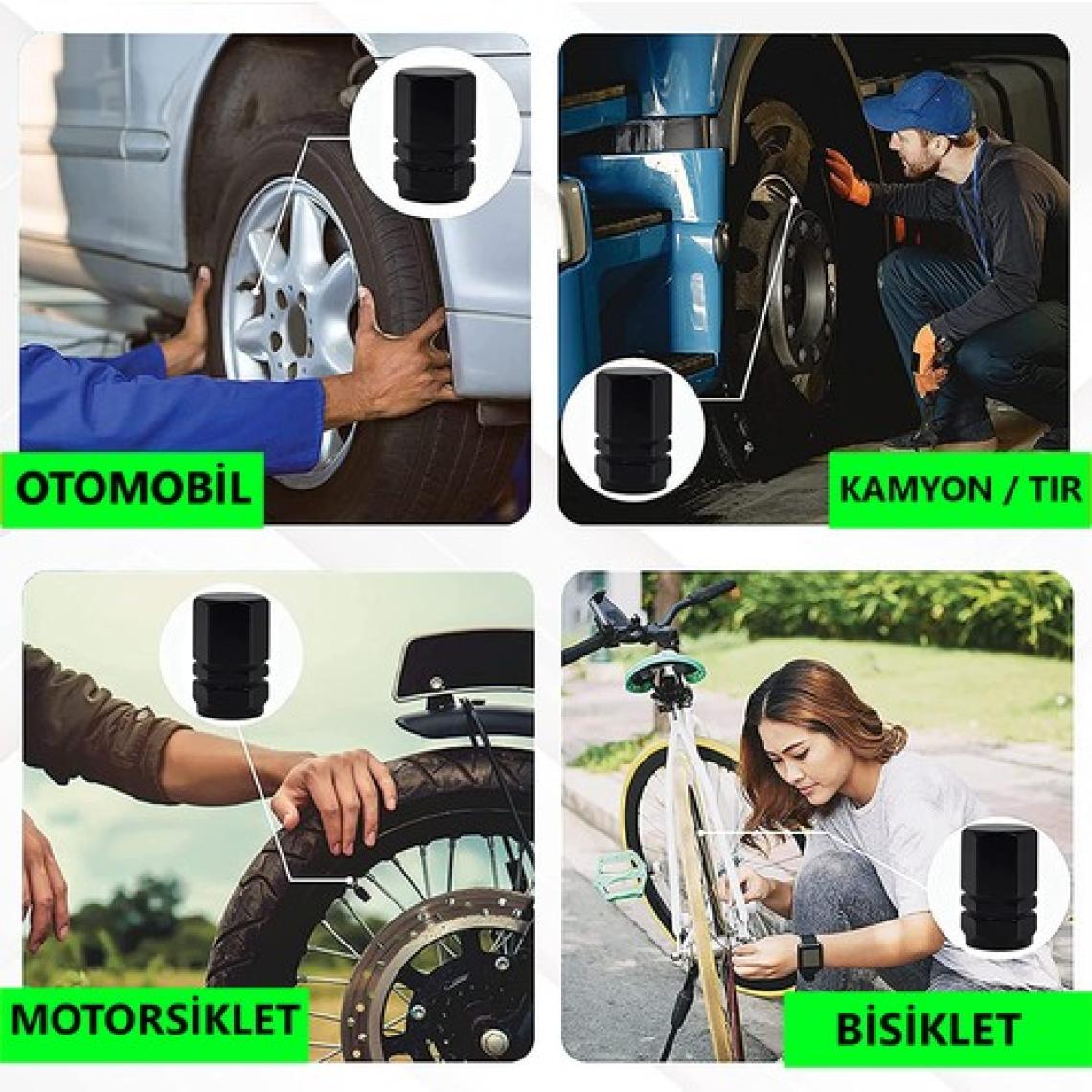 Kdot Alüminyum Sibop Kapağı Dörtlü Set