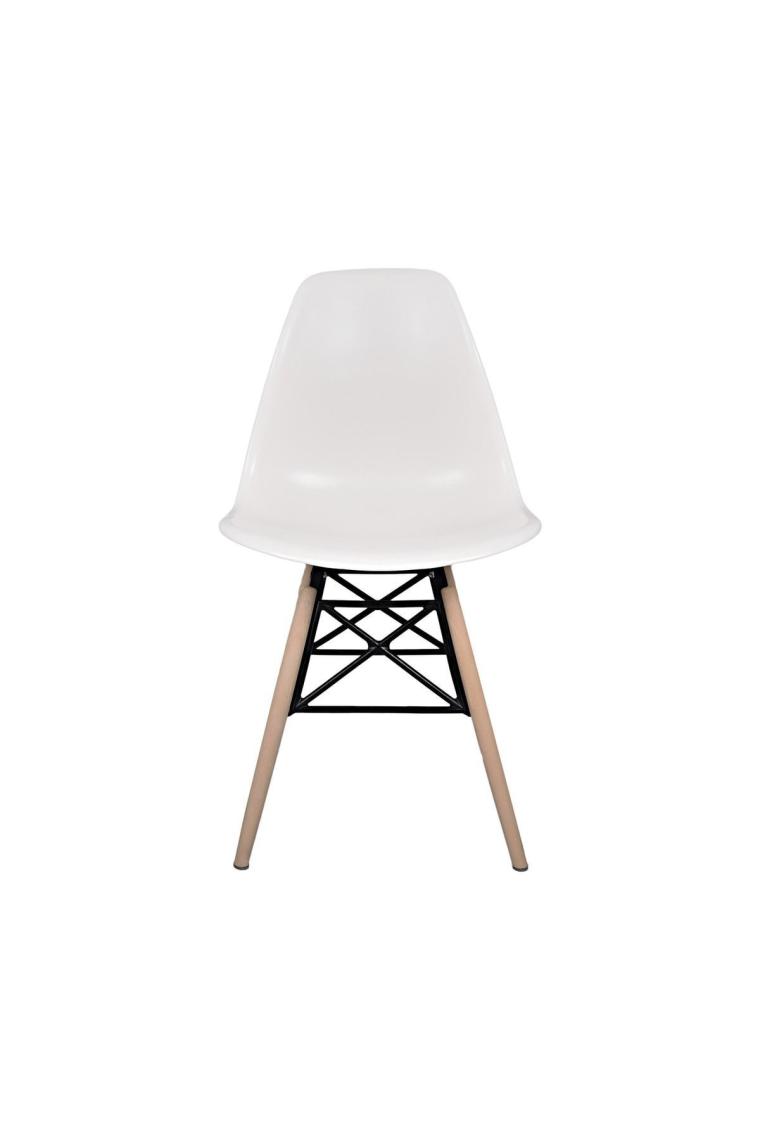 Beyaz Eames Plastik Kafesli Sandalye - Cafe Balkon Mutfak Sandalyesi