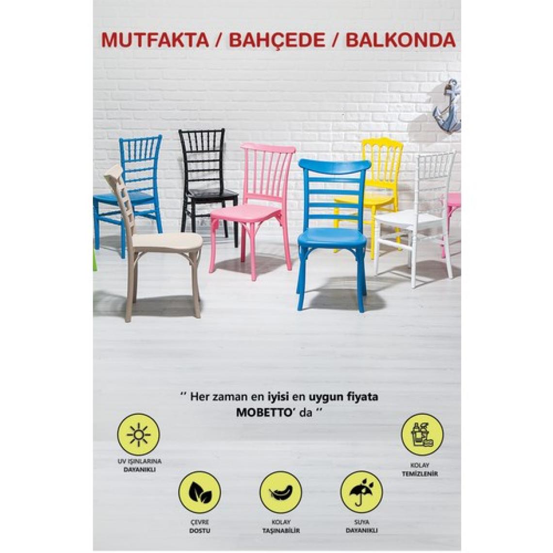 Sandalie Home Mutfak Sandalyesi 4 Adet - Beyaz