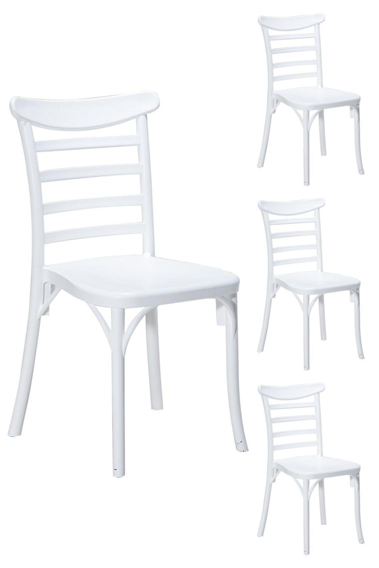Sandalie Efes Home Mutfak Sandalye 4 Adet – Beyaz