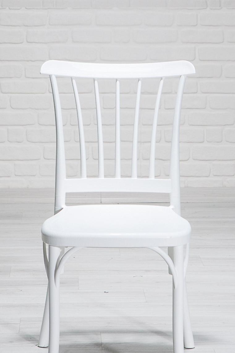 Sandalie 6 Adet Violet Beyaz Sandalye / Balkon-Bahçe-Mutfak
