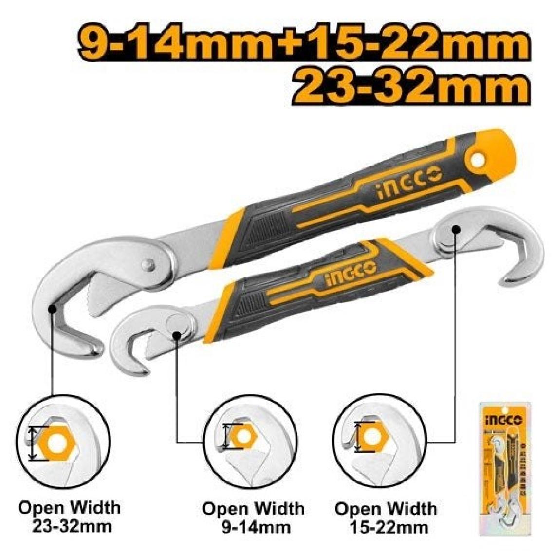 İngco HBWS110808 2 Li Evrensel Anahtar Seti