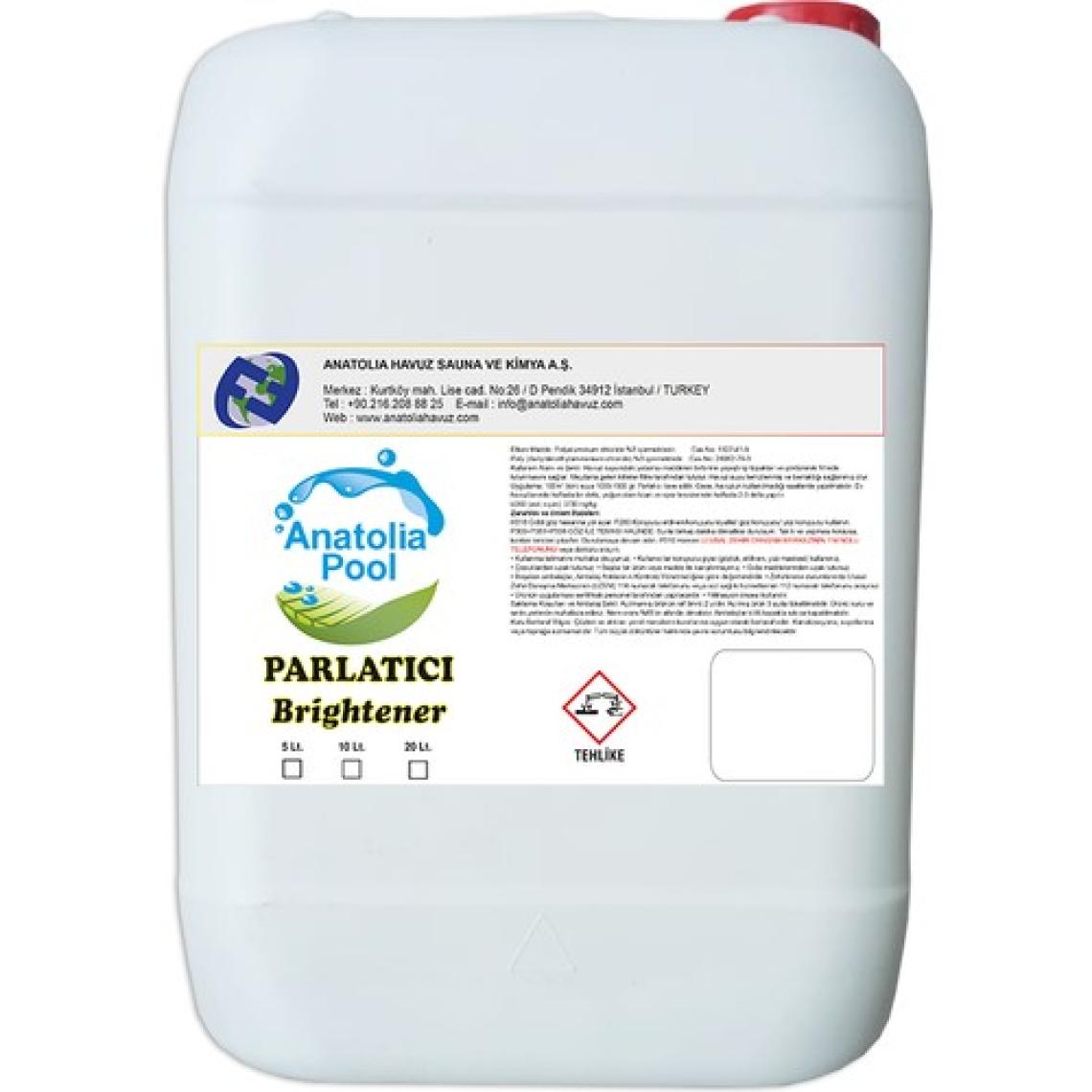 Anatolia Pool Havuz Suyu Parlatıcı / Berraklaştırıcı 10 Lt. (Brightener)