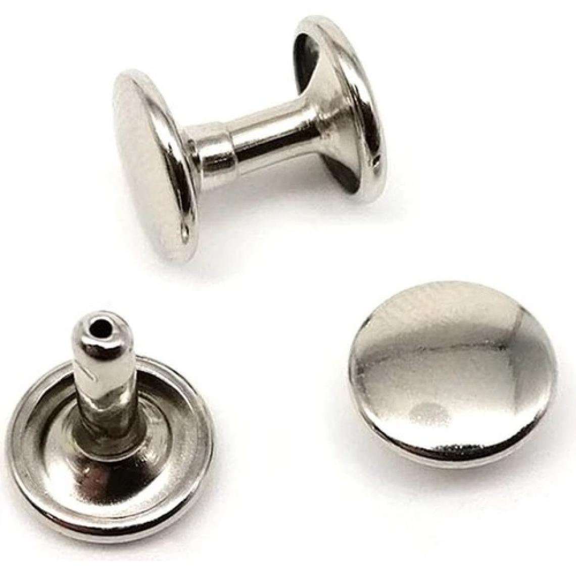 SRTfootcare Perçin 33,5no 9mm Iki Taraf Kafa 50 Takım (Leathercraft, Deri Hobi)