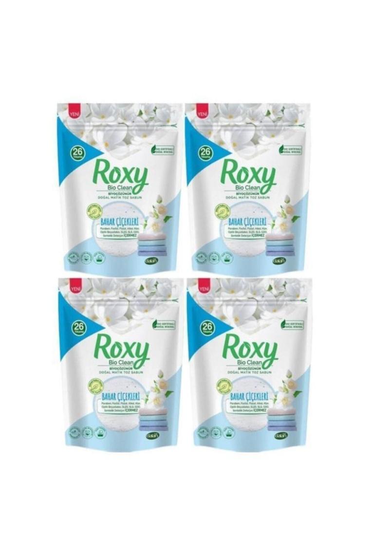 Roxy Bio Clean Matik Toz Sabun Bahar Çiçekleri 1600 gr X 4 Adet