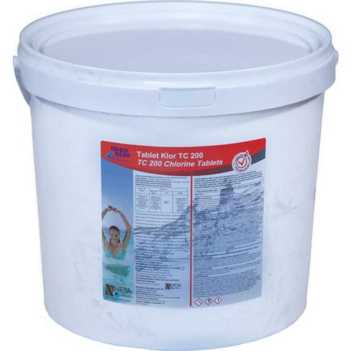 Deep Blue 5 kg Chlor Stabilize Triklor Tablet 200 gr %90 Klor - Chlorine Tablets