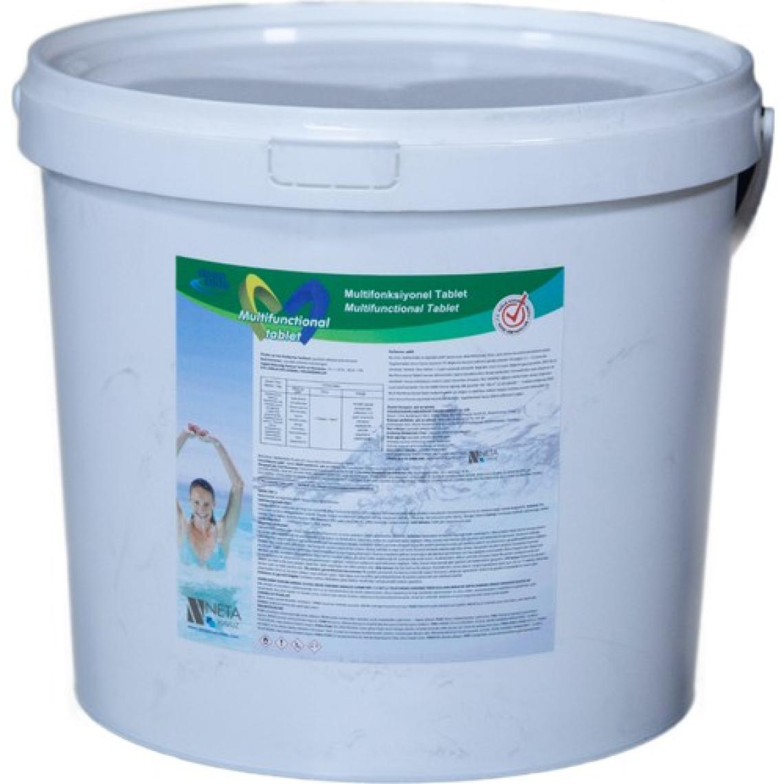 Deep Blue 20 kg Multıfunctıonal Stabilize Triklor Multı Tablet 200 gr %90 Klor - Chlorine Tablets-Toptancıyızbiz