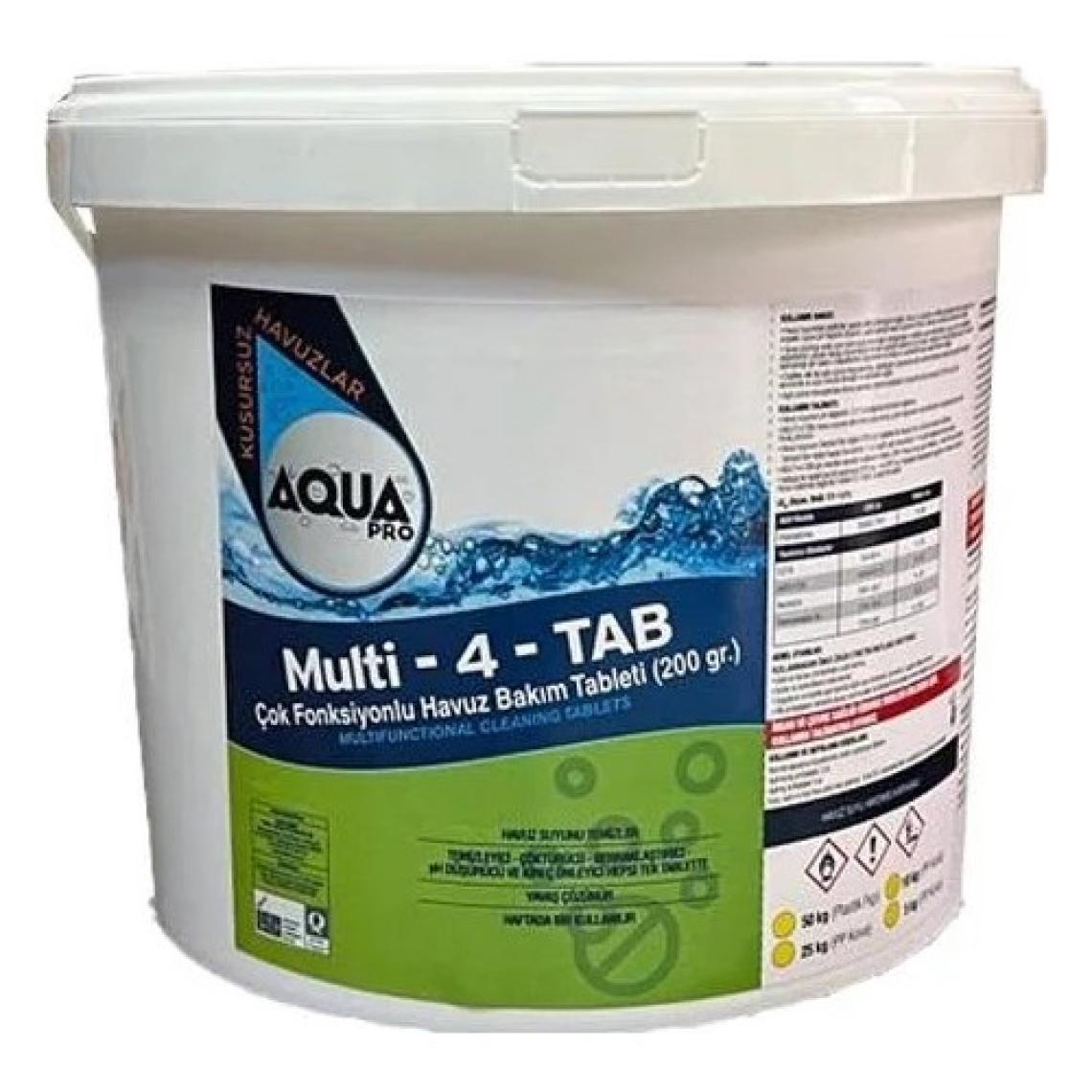 Aqua Pro Havuzavm-Aquapro Multı 4 Fonskiyonel Tablet Klor 200 Gr. 5 kg