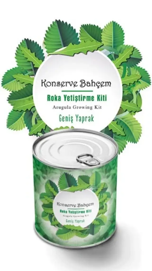 Konserve Bahçem Roka Yetiştirme Kiti