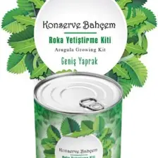 Konserve Bahçem Roka Yetiştirme Kiti