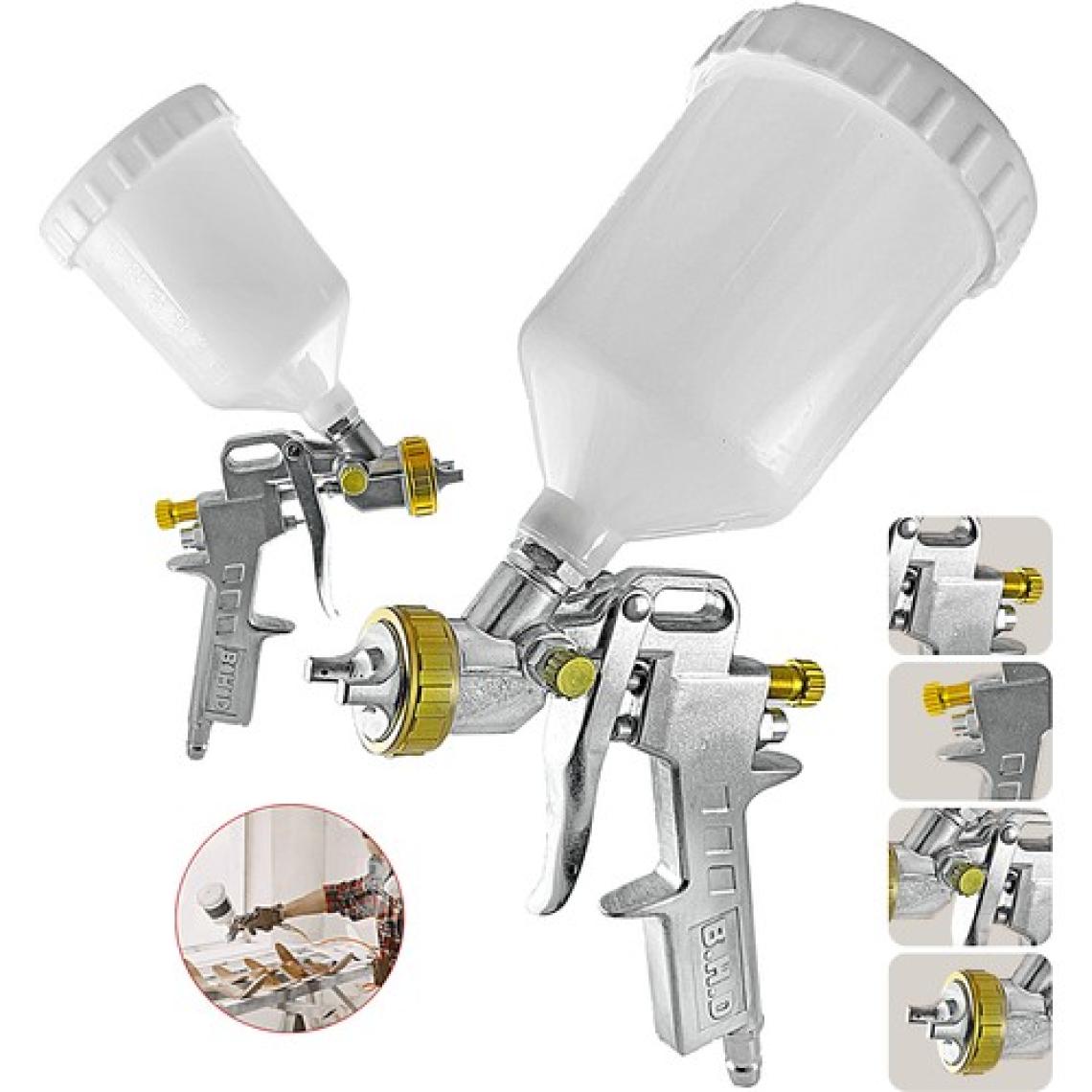 Proxtech  Üstten Depolu Profesyonel 1.3 mm 600 Cc Boya Sprey Tabancası