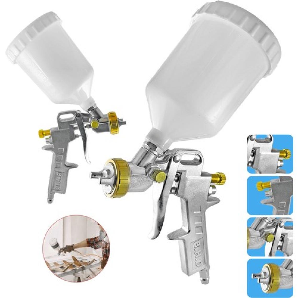 Proxtech  Üstten Depolu Profesyonel 1.3 mm 600 Cc Boya Sprey Tabancası