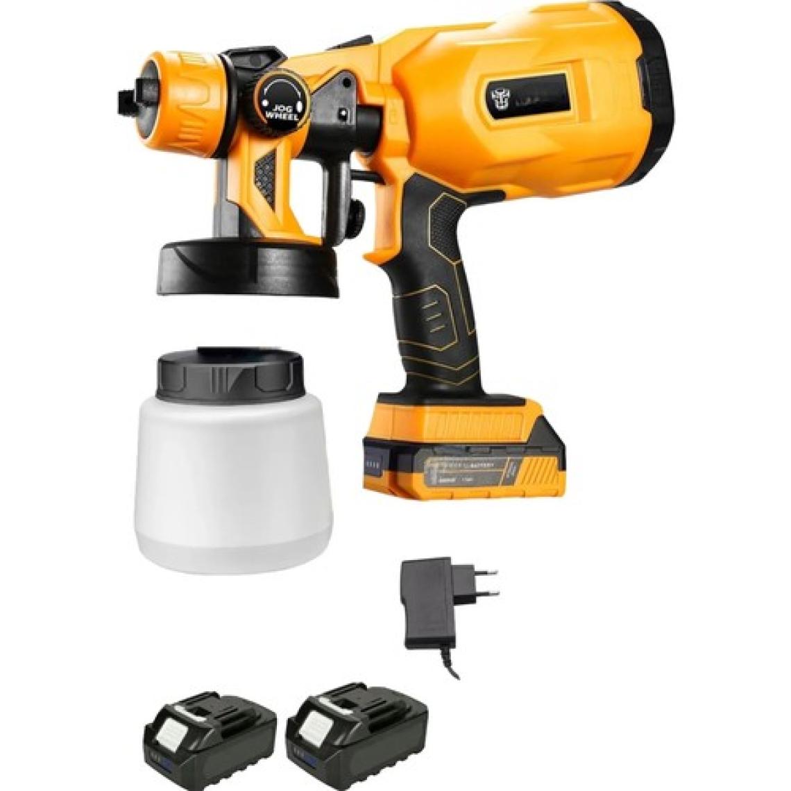 SCHUTZENGER F6200 Çift Akülü Boya Tabancası Çift Akülü Sprey Boya Püskürtme Makinesi Şarjlı Kablosuz