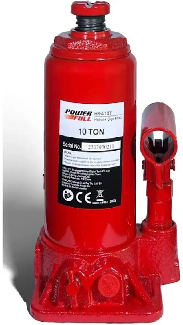 Powerfull 10 Ton Hidrolik Şişe Kriko