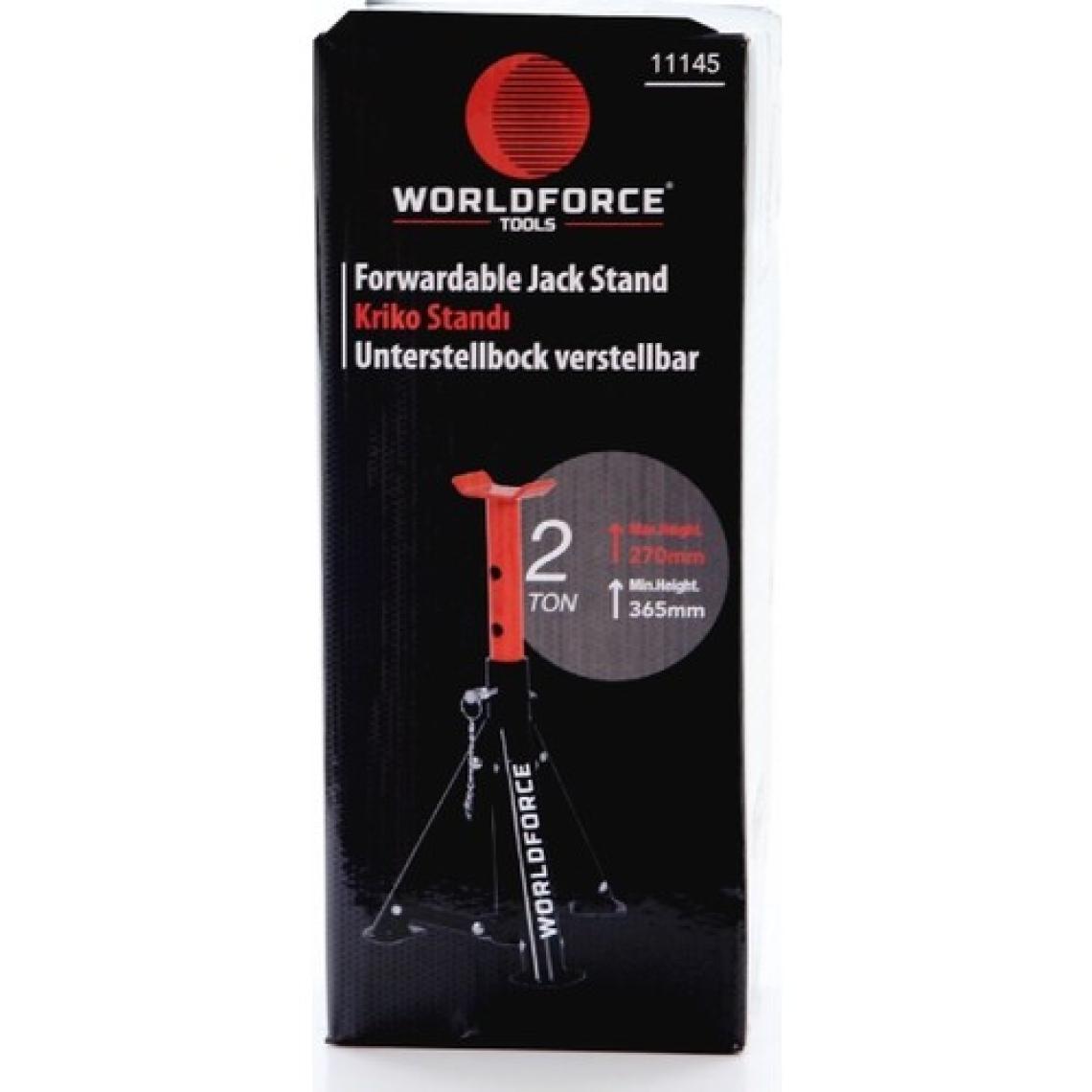 Worldforce 11145 Kriko Standı 2 Ton Katlanır