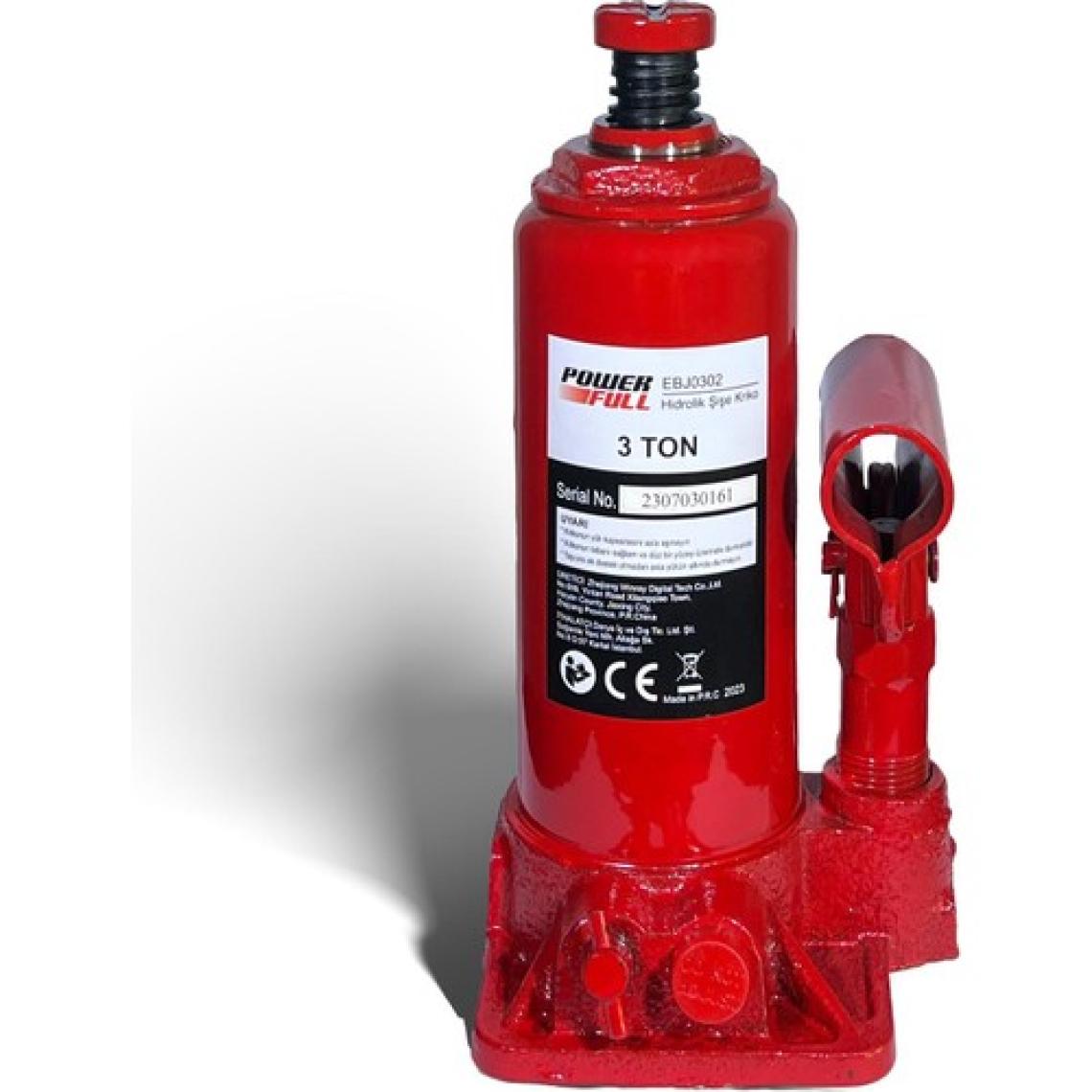 Powerfull 3 Ton Hidrolik Şişe Kriko