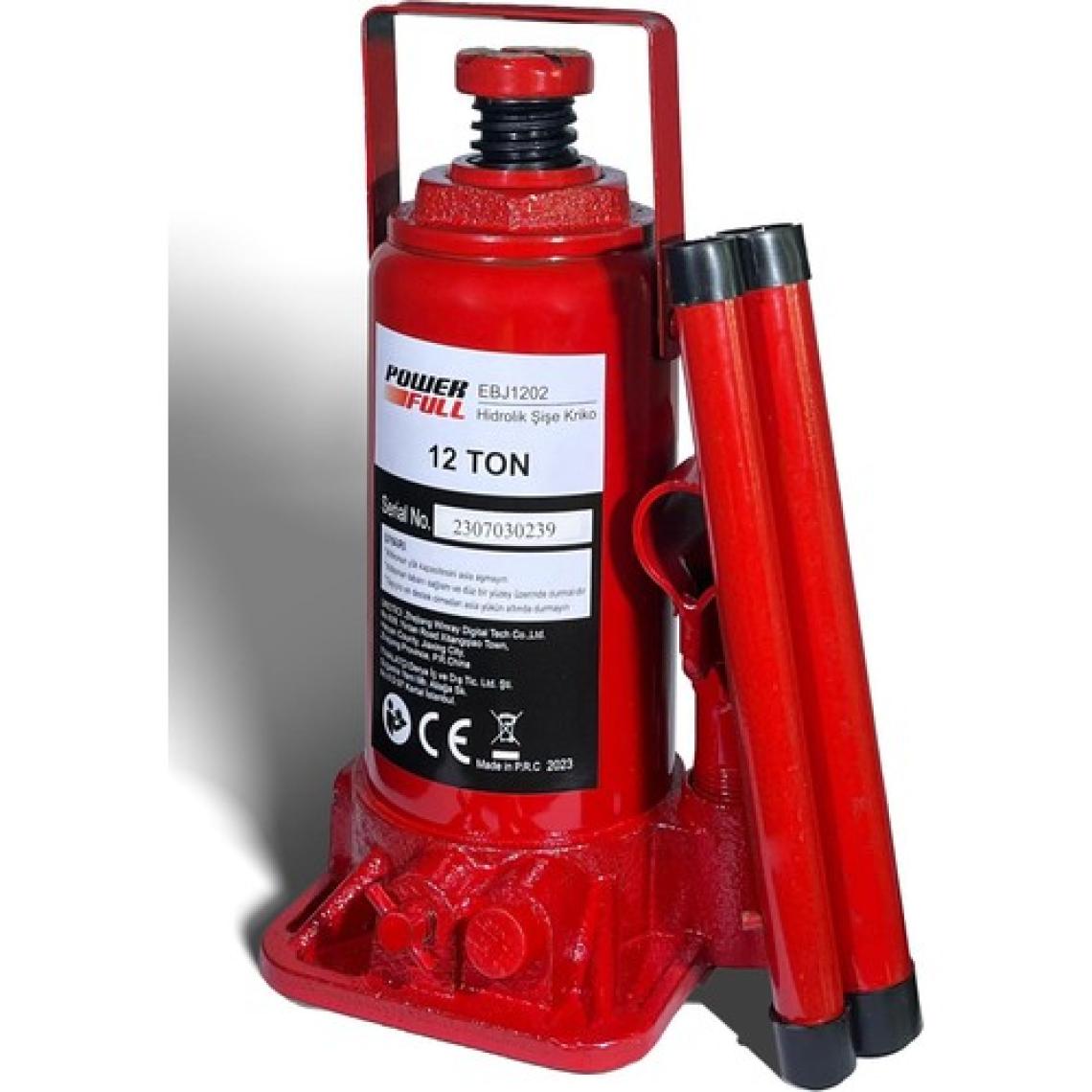 Powerfull 12 Ton Hidrolik Şişe Kriko