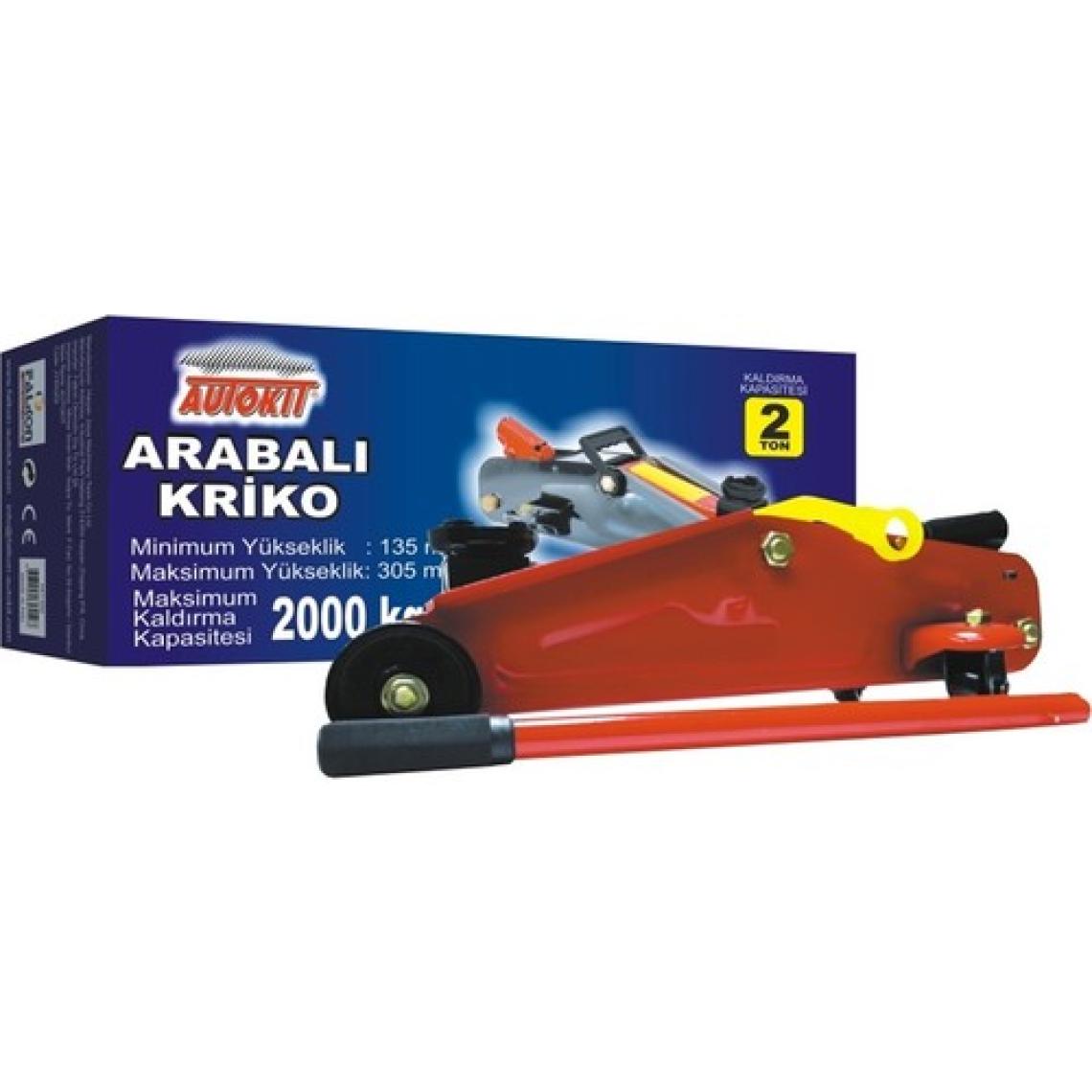 Autokit Arabalı Kriko 2 Ton