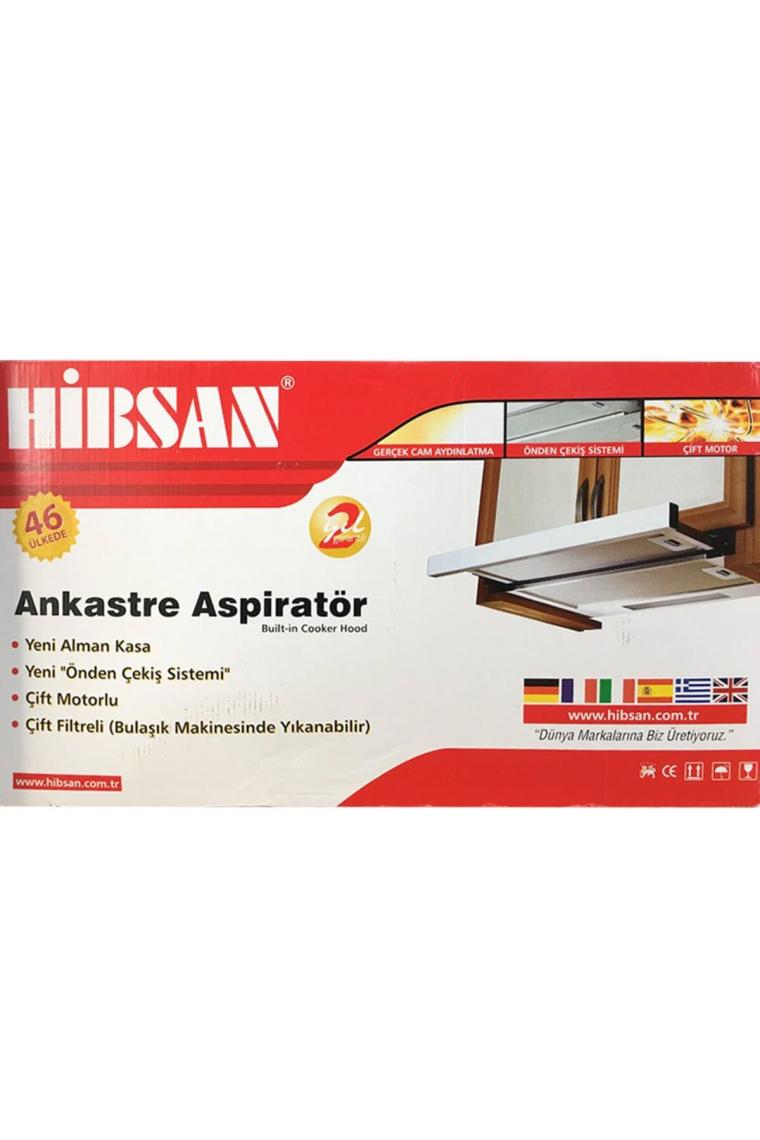 HİBSAN Çift Motorlu Inox Mutfak Aspiratörü