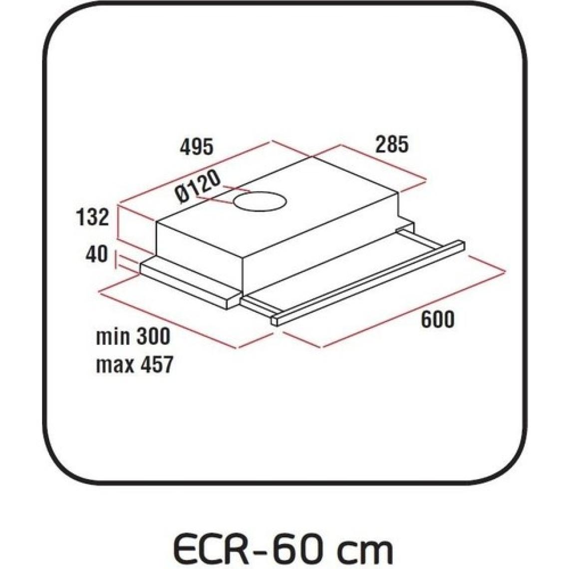 Exep F4 Ecr Çift Filtre Sürgülü Aspiratör Beyaz
