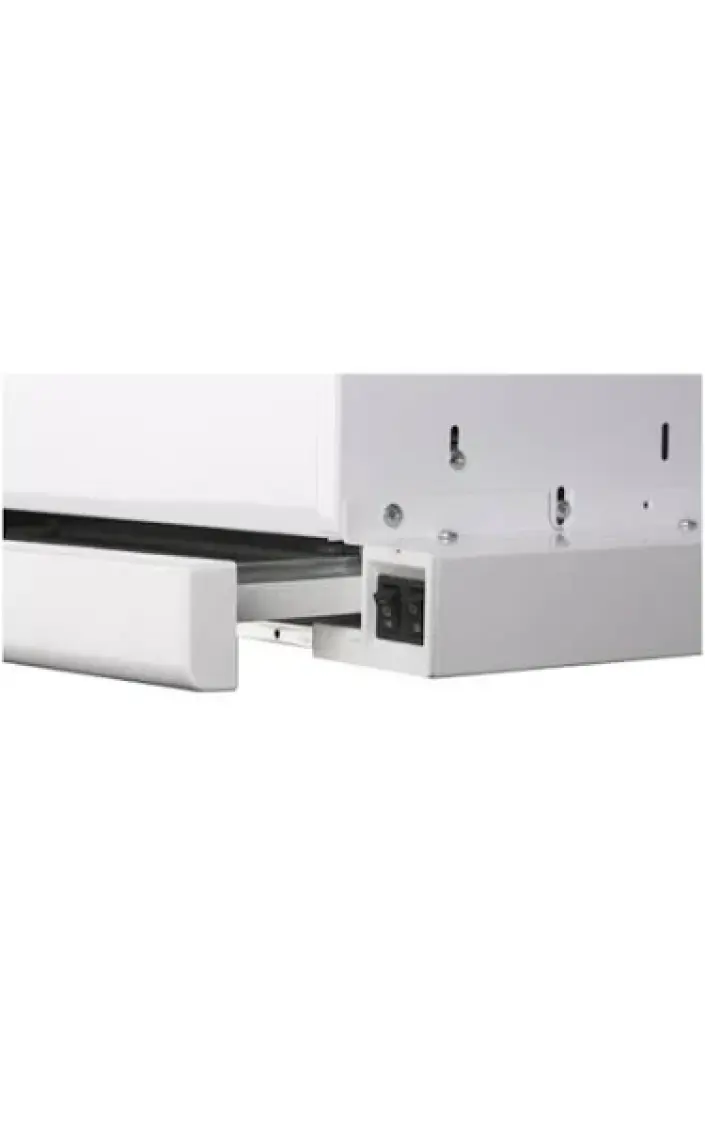 White Daisy F2 Çift Motor Camlı Beyaz Aspiratör