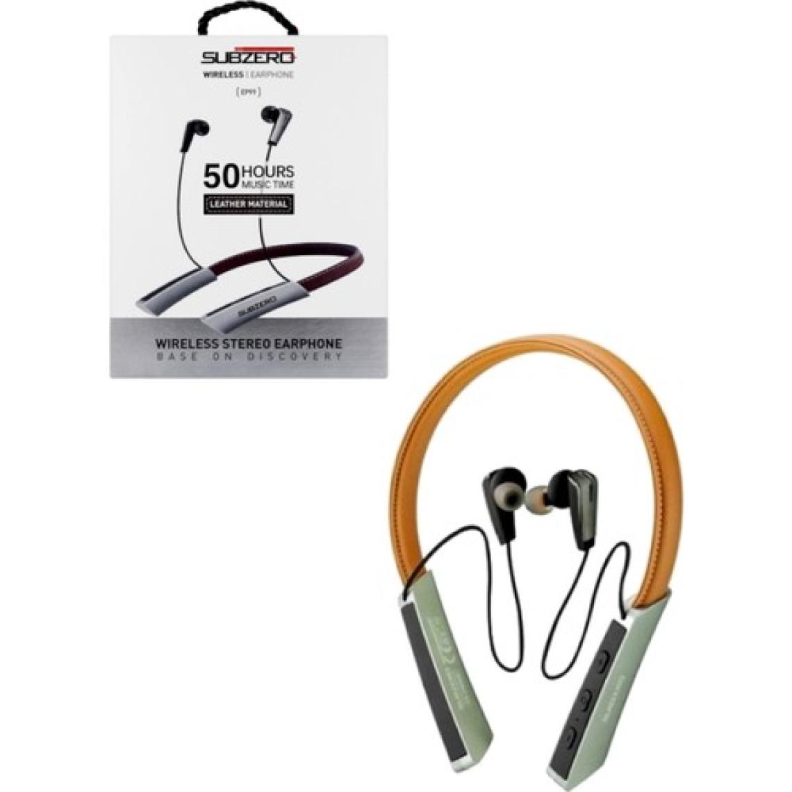 Subzero Ep99 Boyun Askılı Deri Bluetooth Kulak İçi Kulaklık 50 Saat Müzik Dinleme