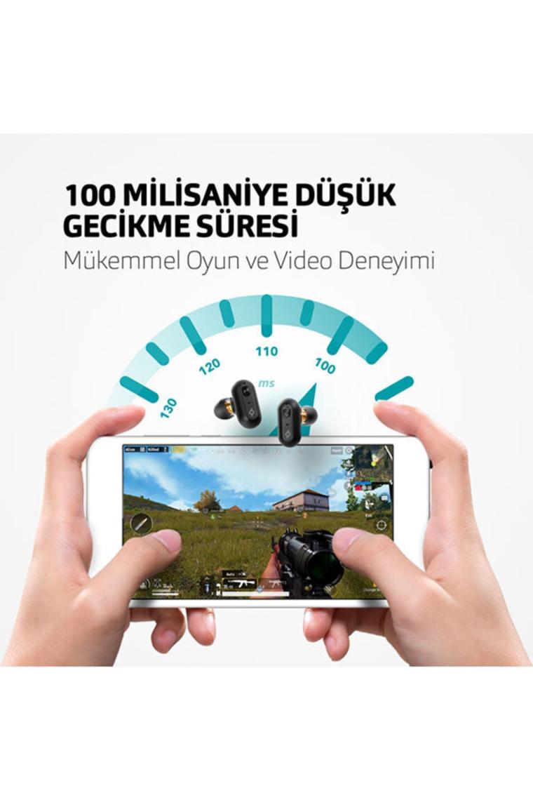 AirBeat Duo TWS Çift Dinamik Sürücülü Qualcomm aptX Teknolojili Bluetooth Kablosuz Kulaklık