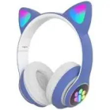 Ally 23M Kedi Kulak Kulaküstü Bluetooth 5.0 Kablosuz Kulaklık LED Işıklı