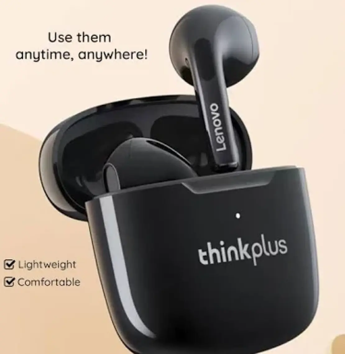 Lenovo Thinkplus Lp1 Yeni Versiyon Kablosuz Bluetooth Kulaklık Beyaz