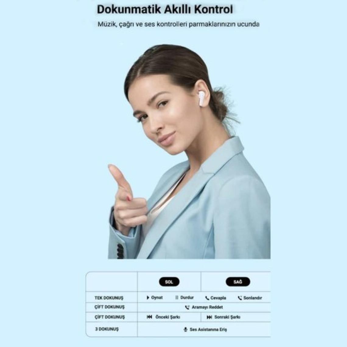 Soultech Goodmood Kablosuz Bluetooth Kulaklık Beyaz BH030B