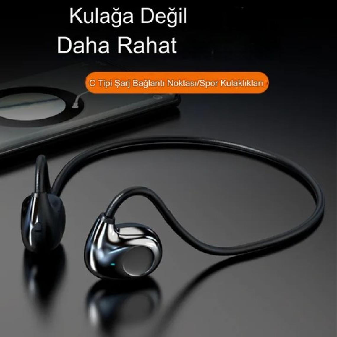 Qasul Kemik Iletimli  Hd Ses Uzun Pil Ömürlü Su Geçirmez Spor,koşu Için Boyuna Asmalı  Bluetooth Kulaklık