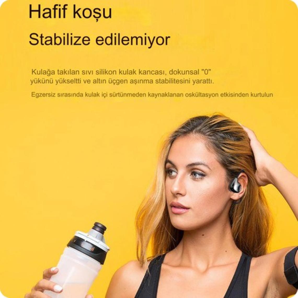Qasul Kemik Iletimli  Hd Ses Uzun Pil Ömürlü Su Geçirmez Spor,koşu Için Boyuna Asmalı  Bluetooth Kulaklık