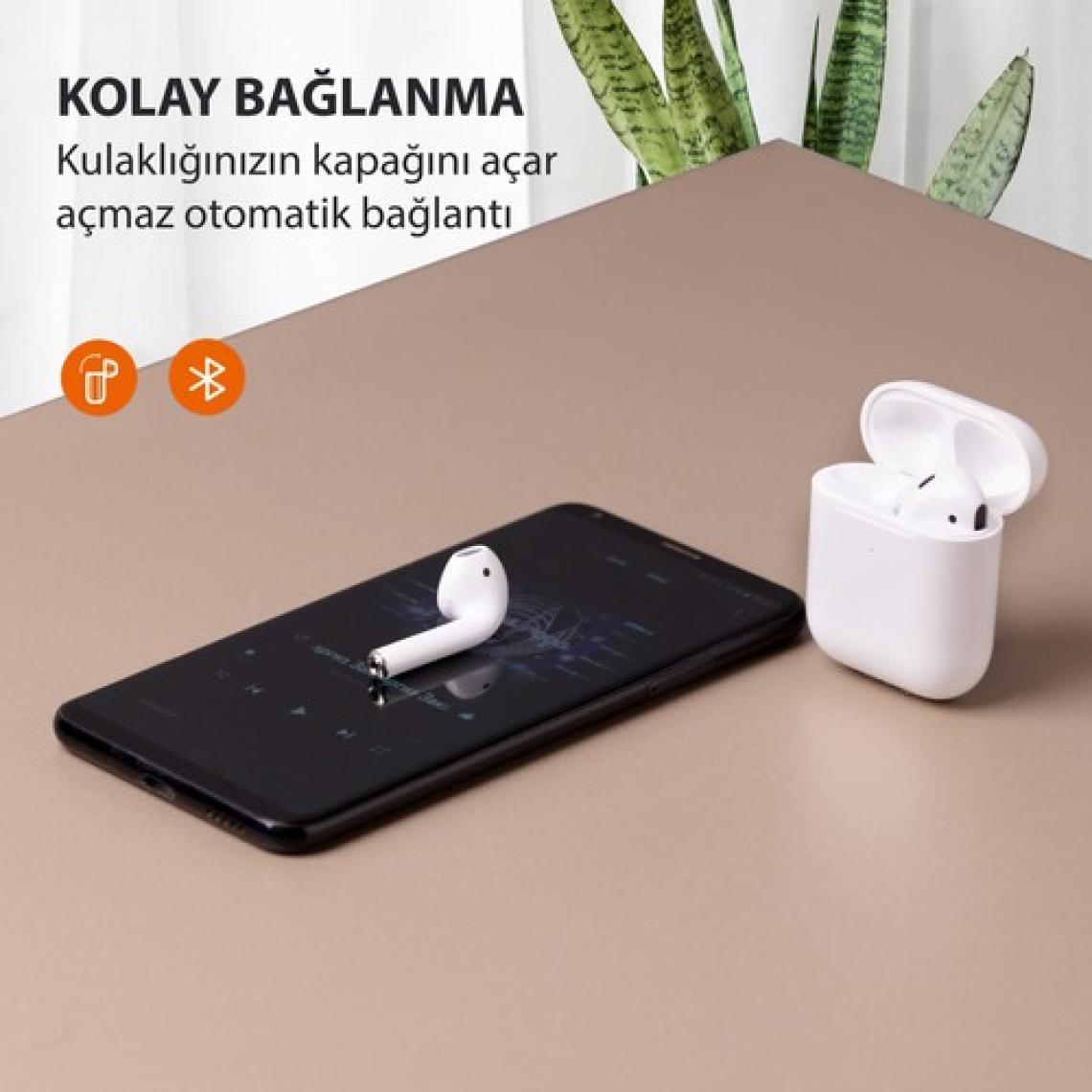 Robeve Android ve Iphone Uyumlu Bluetooth Kulaklık Kablosuz Kulaklık 2.nesil Bluetooth Kulaklık