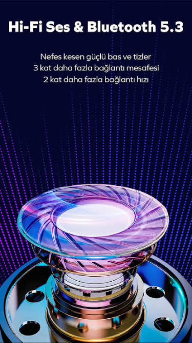 Woyax Kablosuz Bluetooth Kulaklık by Deji SE Pro Premium Stereo Ses 4 HD Mikrofon