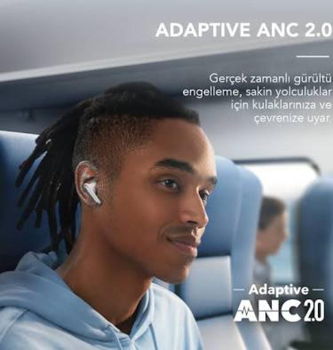Anker Soundcore Liberty 4 NC TWS Bluetooth 5.3 Kulaklık - Hibrit Aktif Gürültü Önleme - LDAC ve Hi-Res Wireless Sertifikalı - A3947 - Açık Beyaz (Anker Türkiye Garantili)