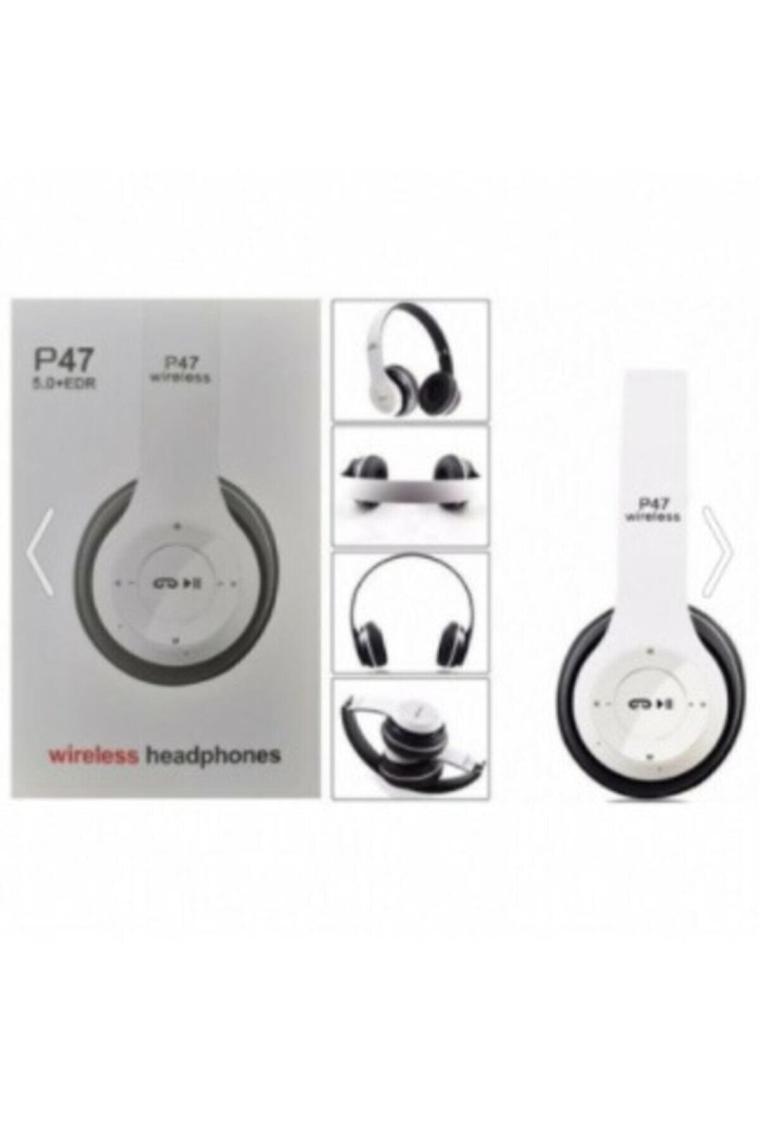 Polygold P47 Kulak Üstü Bluetooth Kulaklık Beyaz