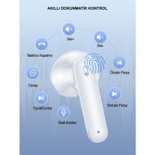 Robx S-30 Bluetooth Kulaklık Ios-android Enc Ortam Sesi Azaltma 4 Mikrofonlu 5.3 Ipx6 su geçirmez