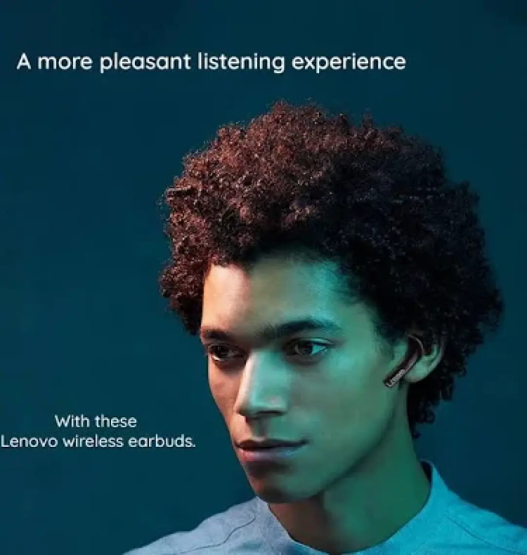 Lenovo Thinkplus Lp1 Yeni Versiyon Kablosuz Bluetooth Kulaklık Beyaz