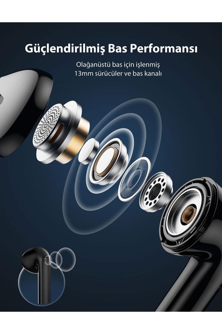 Soundliberty 95 Cvc 8.0 Gürültü Engelleme Usb-c Şarj Ipx8 Hi-fi Bluetooth Tws Kulaklık