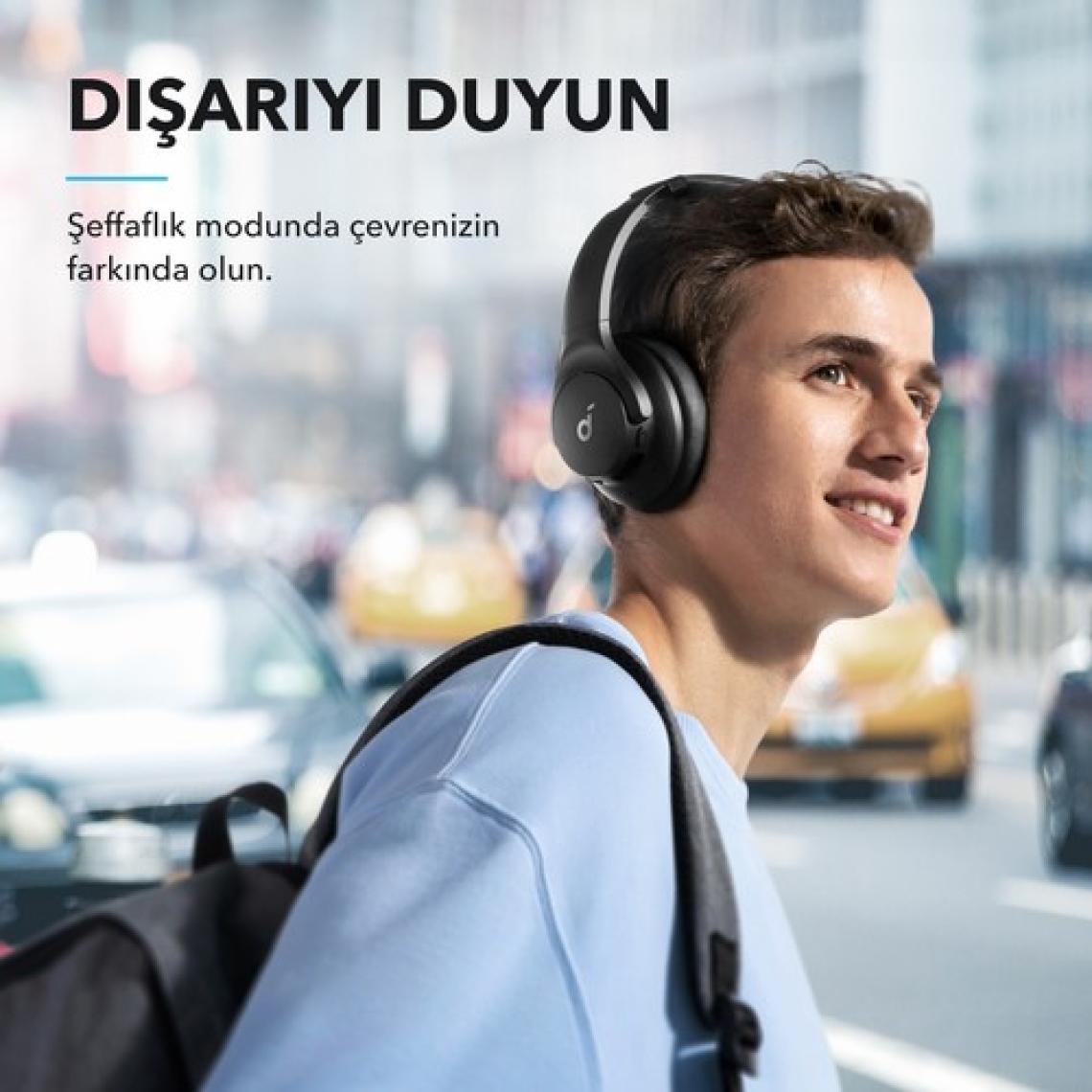 Anker Soundcore Q21i NC Bluetooth Kablosuz Kulaklık - Aktif Gürültü Önleyici ANC - 40 Saate Varan Şarj Süresi -Siyah -A3004 (Anker Türkiye Garantili)