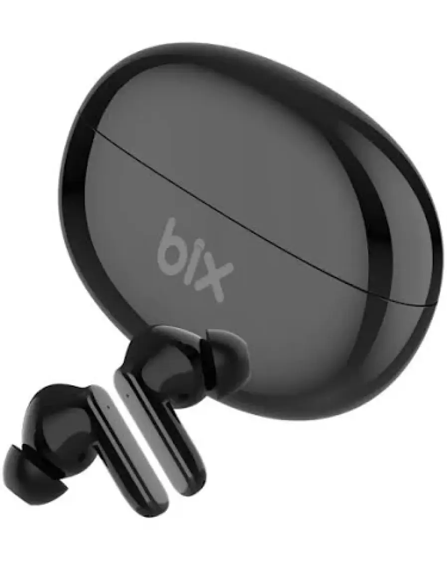 Bix Soundcraft TW1 ANC Çağrı ve Aktif Gürültü Önleyici Bluetooth 5.2 IPX4 Kulak içi Kulaklık Siyah BXTW1