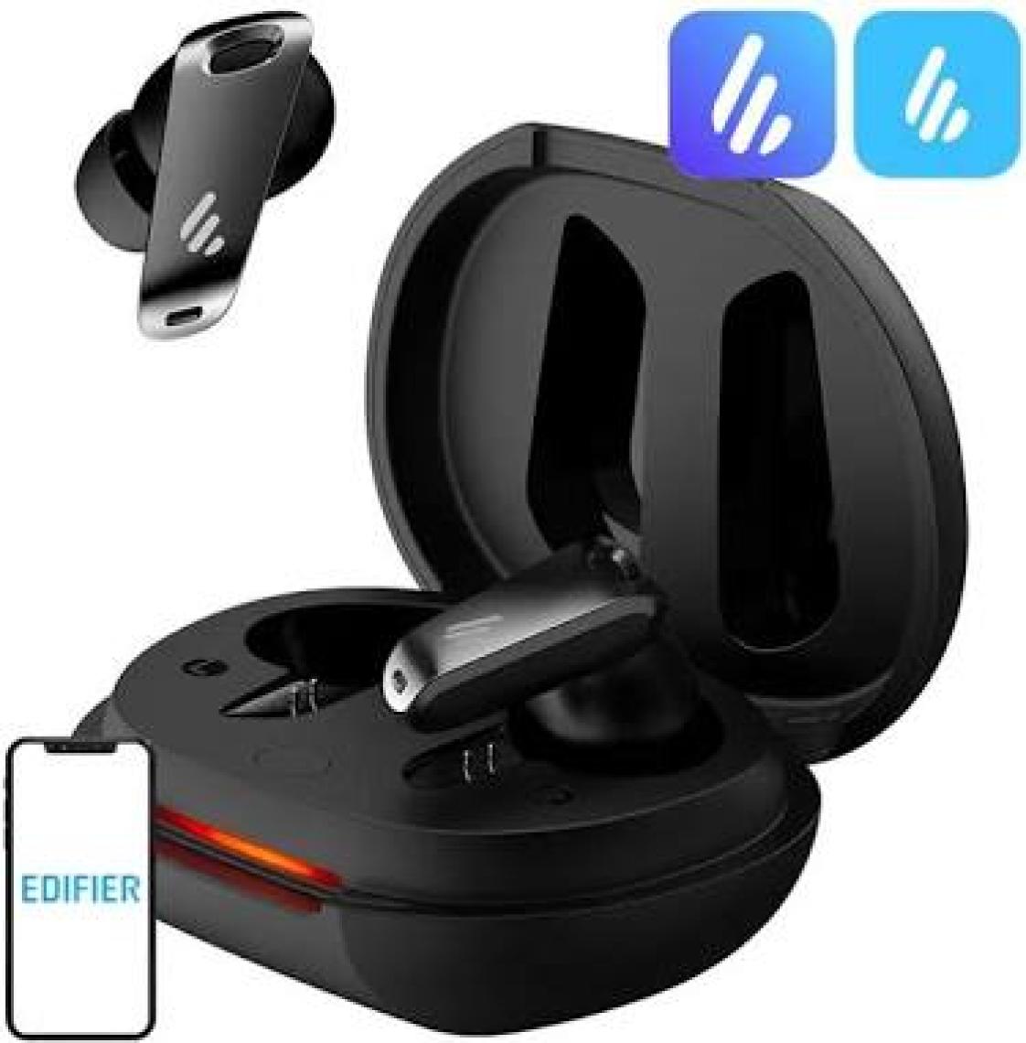 Edifier Neobuds Pro Aktif Gürültü Engelleme ve Oyun Moduna Sahip Kablosuz Stereo Kulaklık Siyah