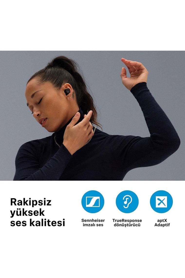 Sennheiser Momentum True Wireless 3 TWS Siyah Kulak İçi Bluetooth Kulaklık