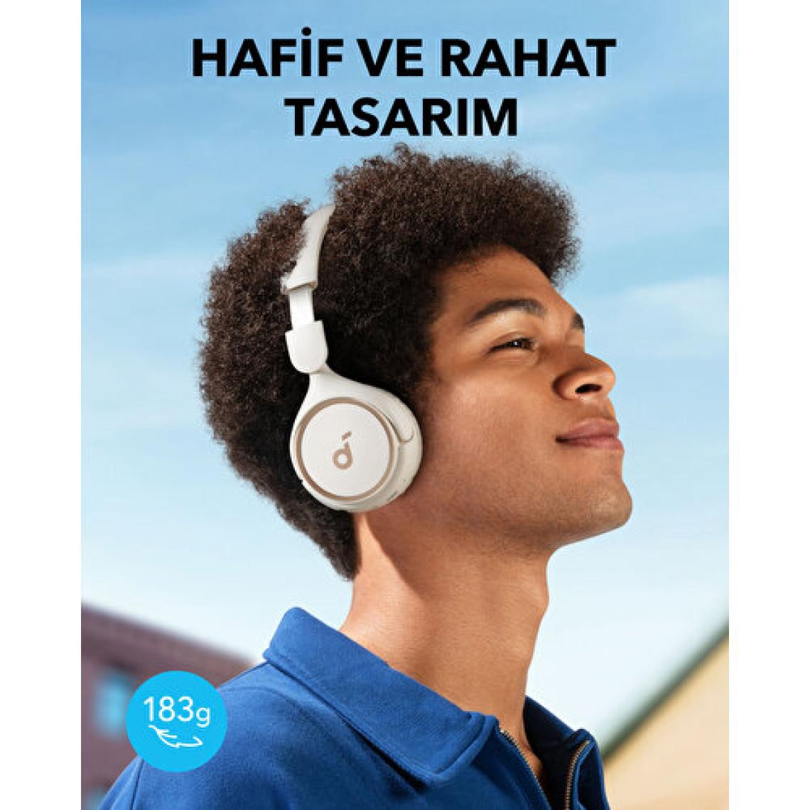 Anker SoundCore H30i Beyaz Kulak Üstü Bluetooth Kulaklık