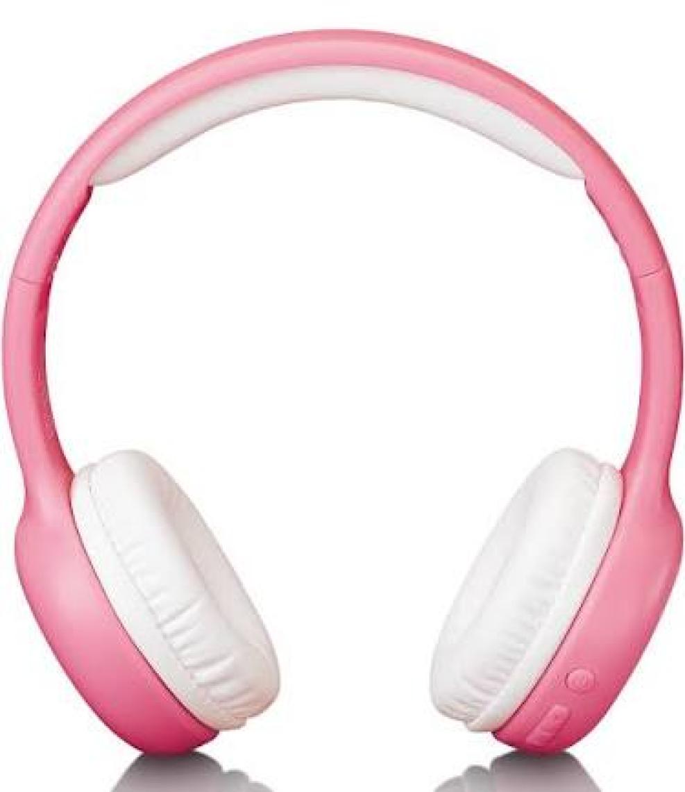 Lenco HPB-110PK Katlanabilir Mikrofonlu Bluetooth Çocuk Kulaklığı Pembe-Sticker Hediyeli