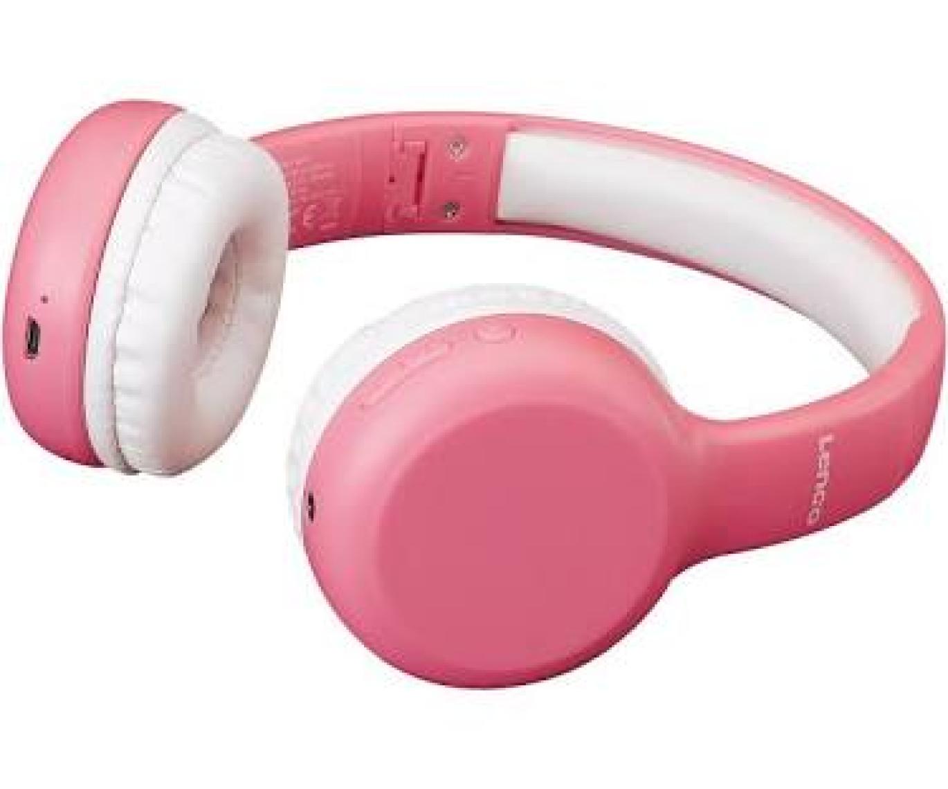 Lenco HPB-110PK Katlanabilir Mikrofonlu Bluetooth Çocuk Kulaklığı Pembe-Sticker Hediyeli