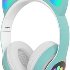 Ally 23M Kedi Kulak Kulaküstü Bluetooth 5.0 Kablosuz Kulaklık LED Işıklı