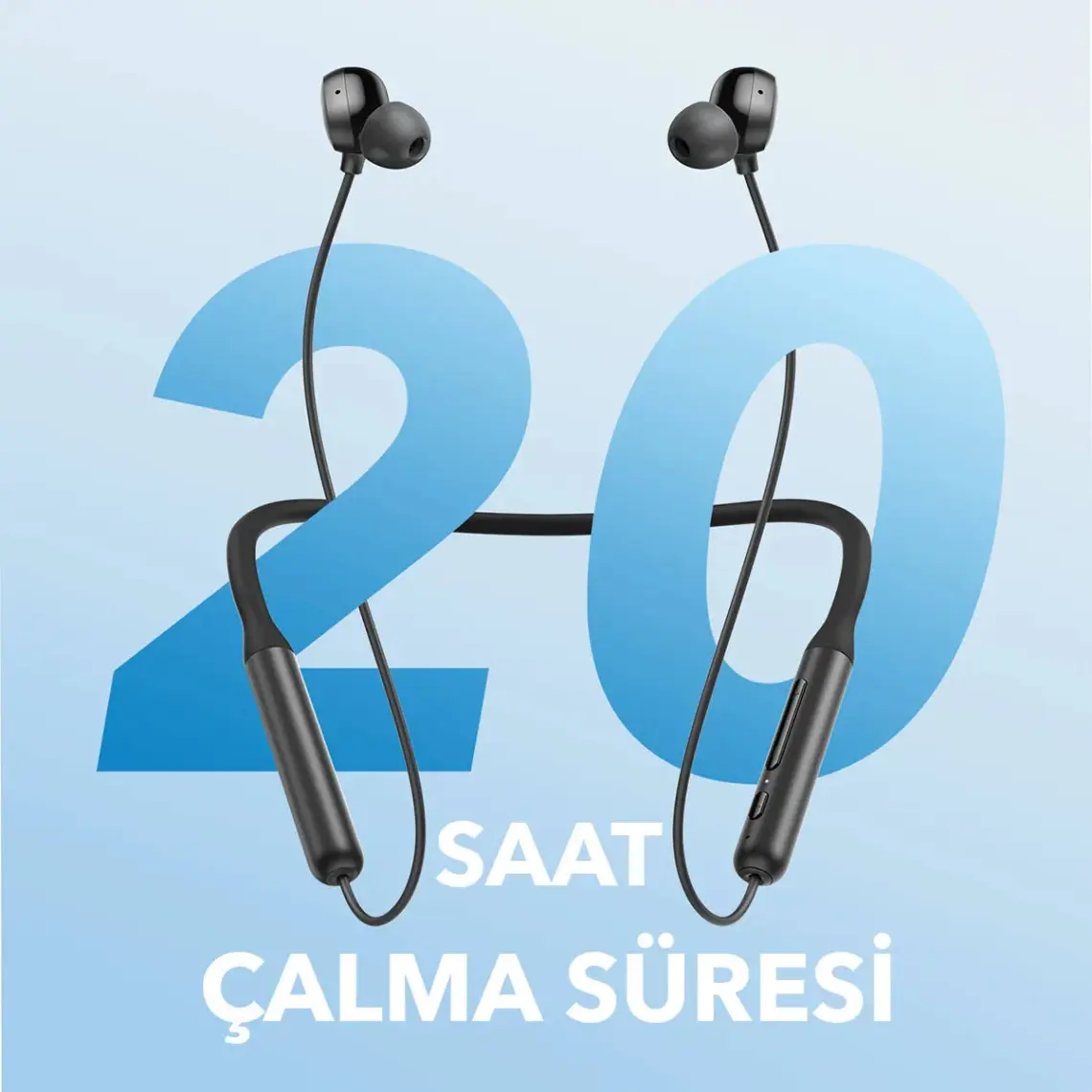 Anker Soundcore Life U2i Bluetooth 5.0 Kablosuz Kulaklık - IPX5 Suya Dayanıklı Sporcu Kulaklığı - 22 Saate Varan Çalma Süresi - Siyah - A3991 (Anker Türkiye Garantili)