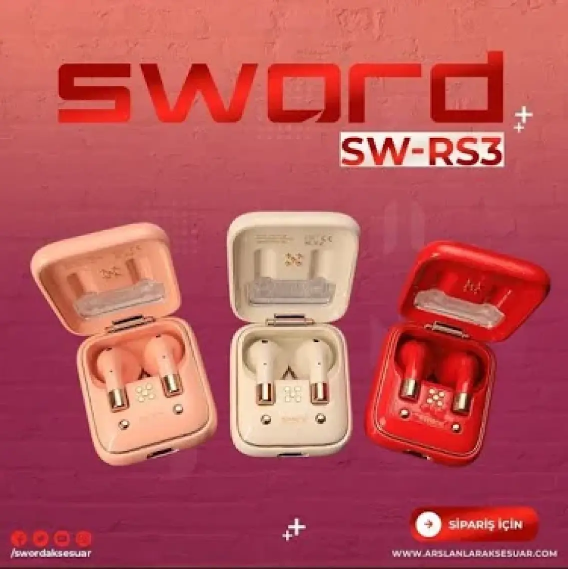 Sword iota SW-RS38 Kırmızı Retro Tasarım Bluetooth Kulaklık